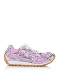 BOTTEGA VENETA Pink & Silver Orbit Sneakers