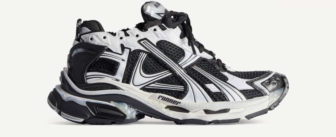 Balenciaga Runner Black Silver