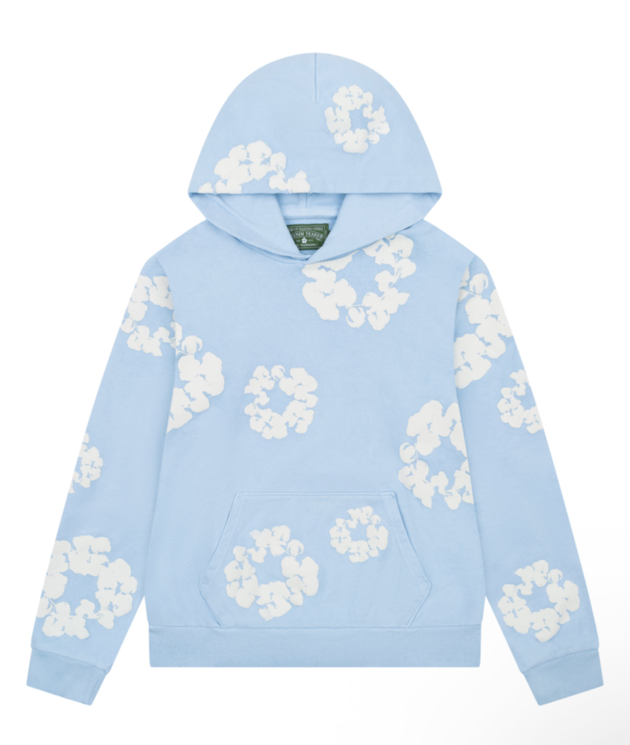 Denim Tears Cotton Wreath Hoodie Light Blue